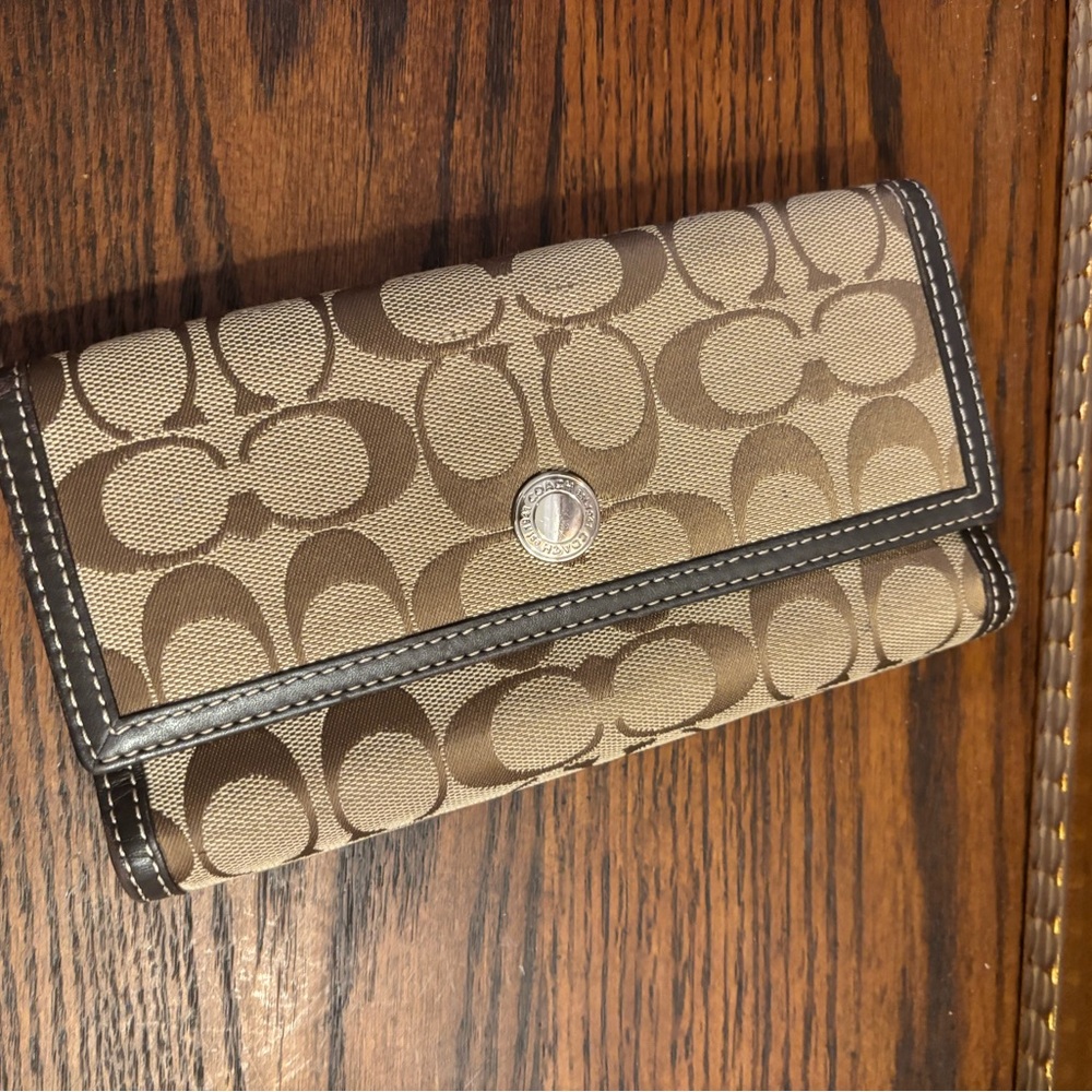 COACH logo wallet